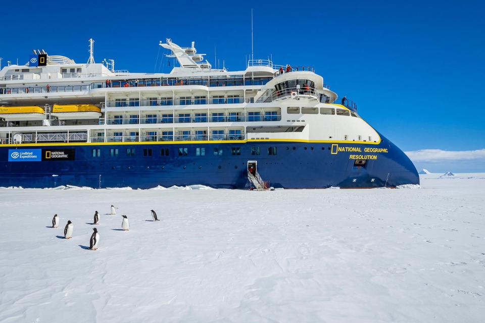 National Geographic Resolution Christening in Antarctica.