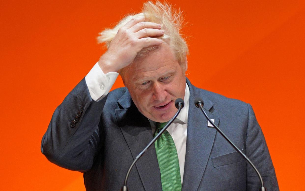 Boris Johnson faces the prospect of having to fight a by-election to remain as an MP - Peter Byrne/AFP via Getty Images