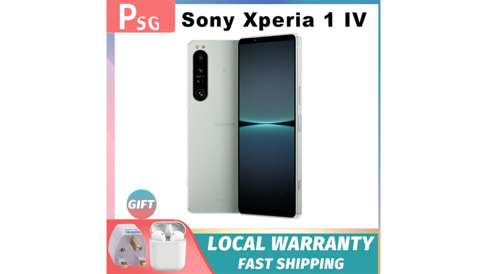 New Sony Xperia 1 IV 5G Phone Snapdragon 8 Gen1 Android 12 1 Year Local Warranty. (Photo: Lazada SG)