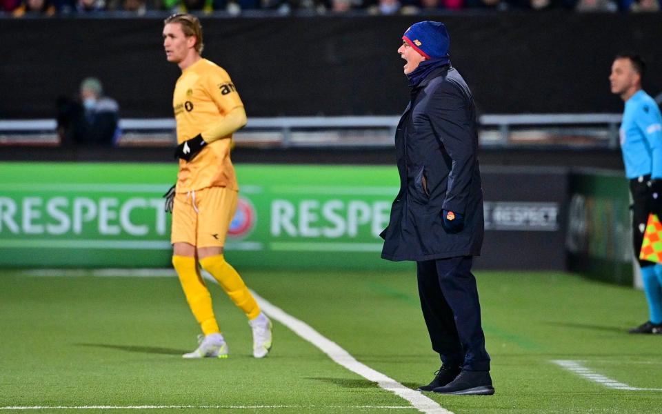 AS Roma coach Jose Mourinho reacts during the UEFA Europa Conference League group C match between FK Bodo/Glimt and AS Roma at Aspmyra Stadion on October 21, 2021 in Bodo, Norway. - GETTY IMAGES