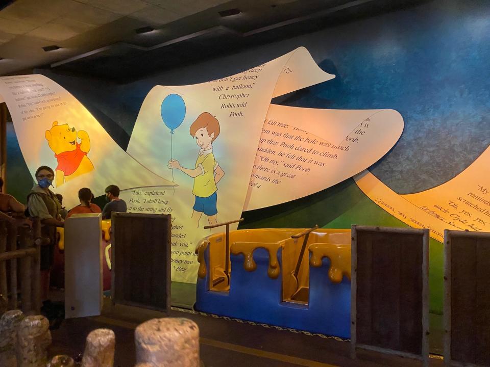 The Many Adventures of Winnie the Pooh ride at Disney World's Magic Kingdom.