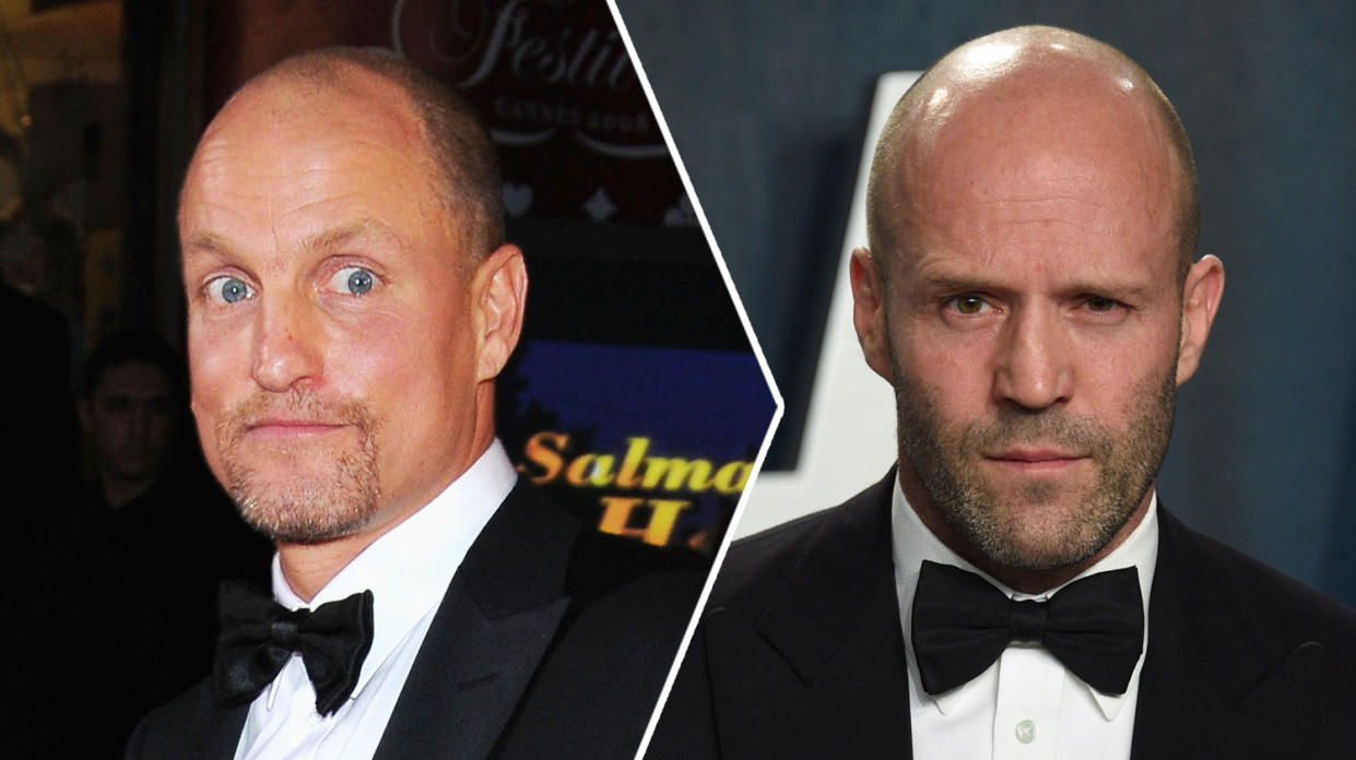 A composite image showing actors Woody Harrelson (left) and Jason Statham (right). (Evan Agostini/Invision/AP-Tony Barson/WireImage)