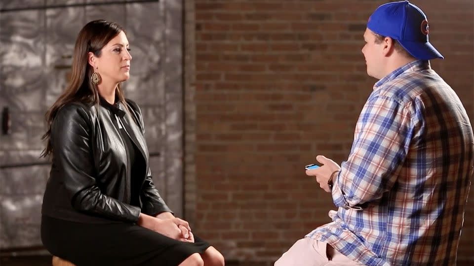 Sarah Spain was told by a sports fan that he hopes her boyfriend beats her. Photo: YouTube/JustNotSports