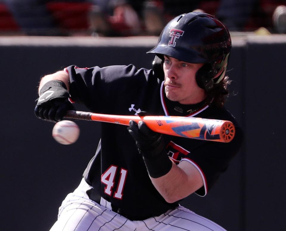 Texas Tech leadoff batter Nolen Hester has reached base seven times in the Red Raiders' first two games, both victories against Gonzaga. Hester, a transfer from Wofford, has four walks and three hits on opening weekend.
