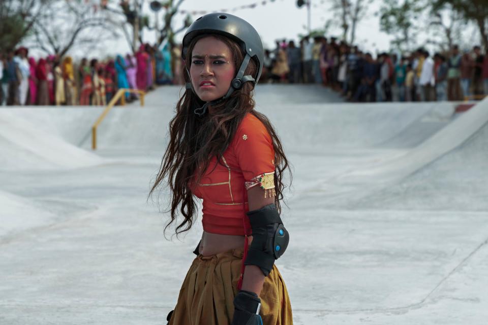 Rachel Saanchita Gupta stars as an Indian teenager whose world opens up when she starts skateboarding in the coming-of-age drama "Skater Girl."