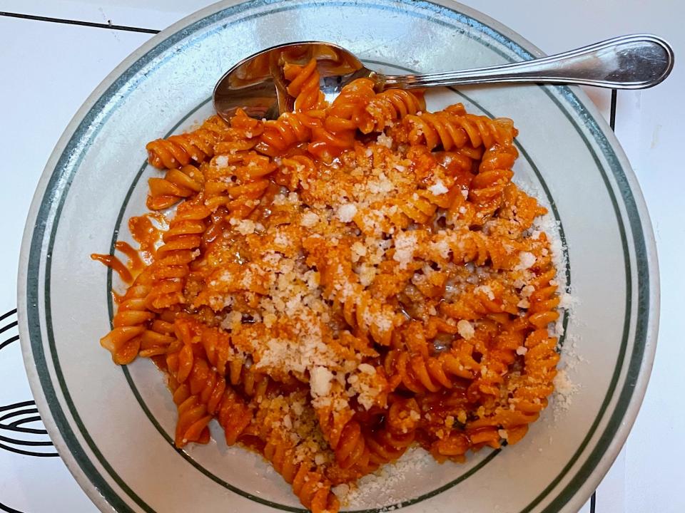 Spicy vodka pasta at Jon & Vinny's