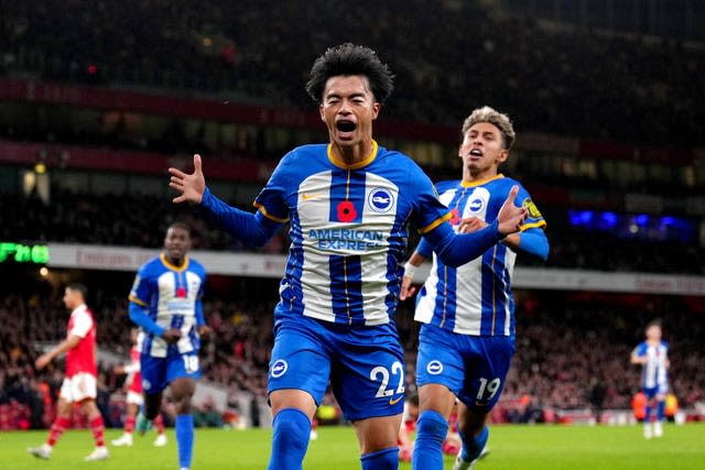 Kaoru Mitoma put Brighton ahead