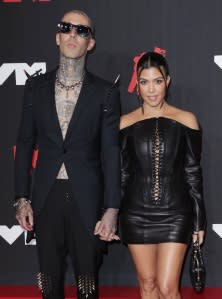 Travis Barker and Kourtney Kardashian.