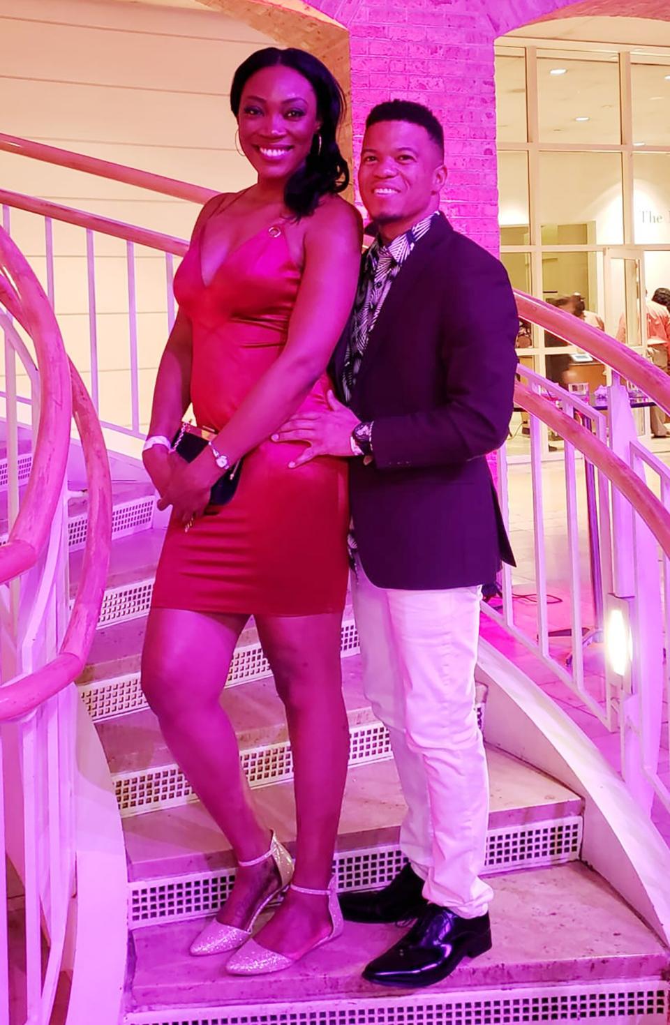 'Amazing Race' Alum Glenda and Lumumba Roberts Announce They Are Expecting Their First Child. courtesy of Glenda and Lumumba Roberts