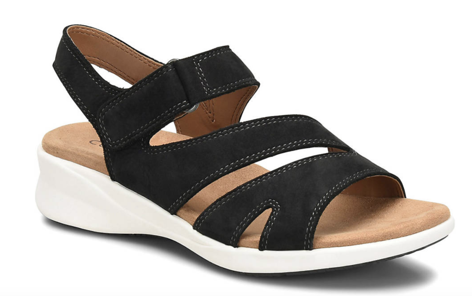 Comfortiva Tippa Wedge Sandal (Credit: DSW)