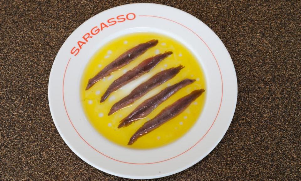 ‘Seriously good’: Calabrian anchovies.