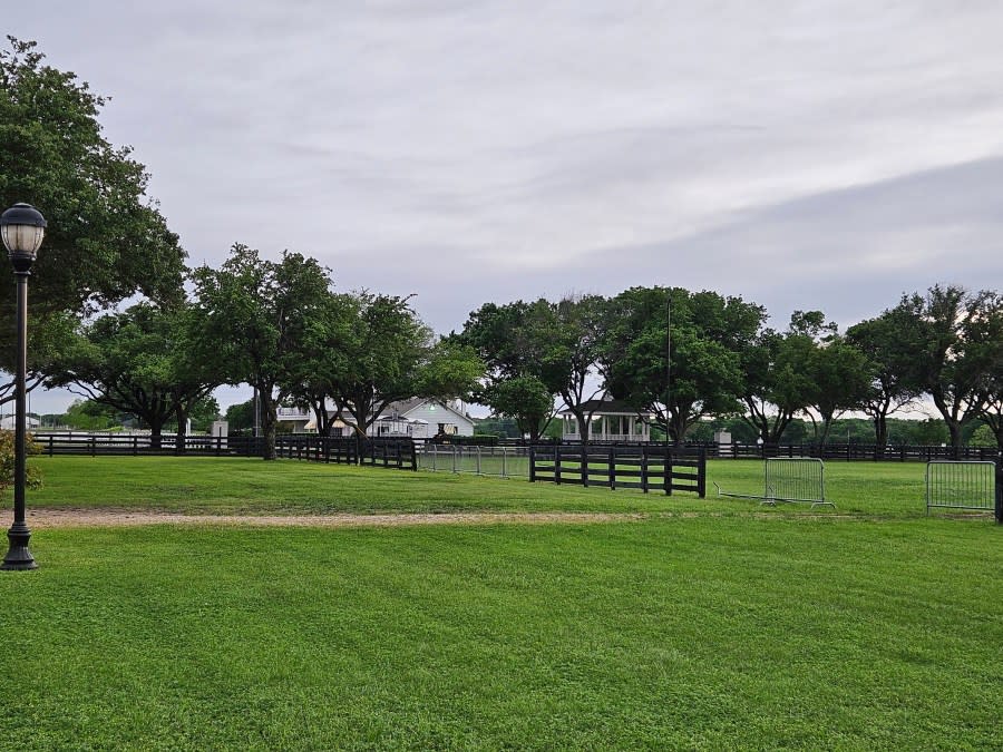 Southfork Ranch Mansion in Parker, TX (side view)