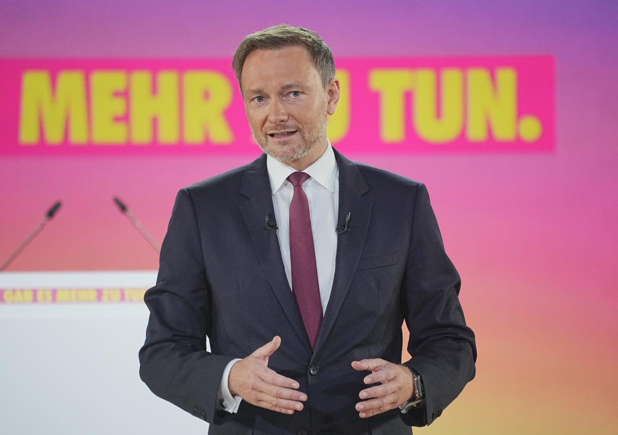 Christian Lindner wurde mit 93 Prozent der Stimmen zum Parteichef wiedergewählt