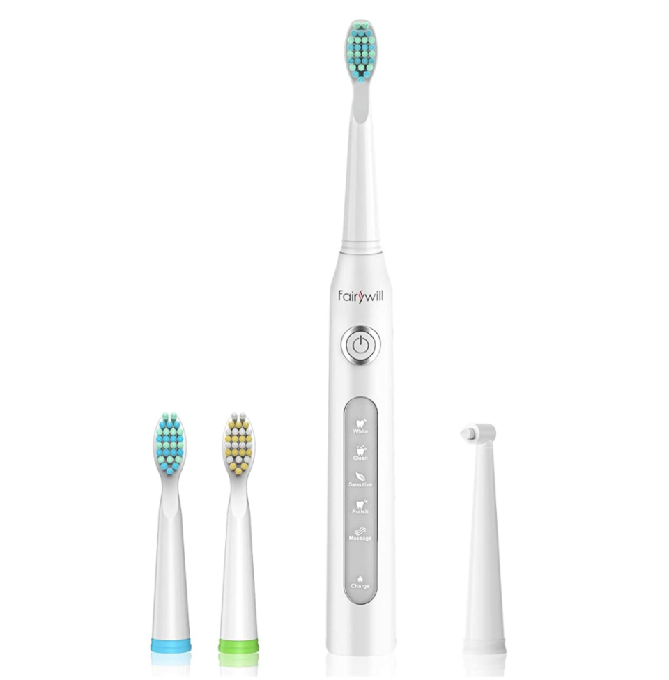 Fairywill Sonic Powered Electric Toothbrush. Image via Amazon.