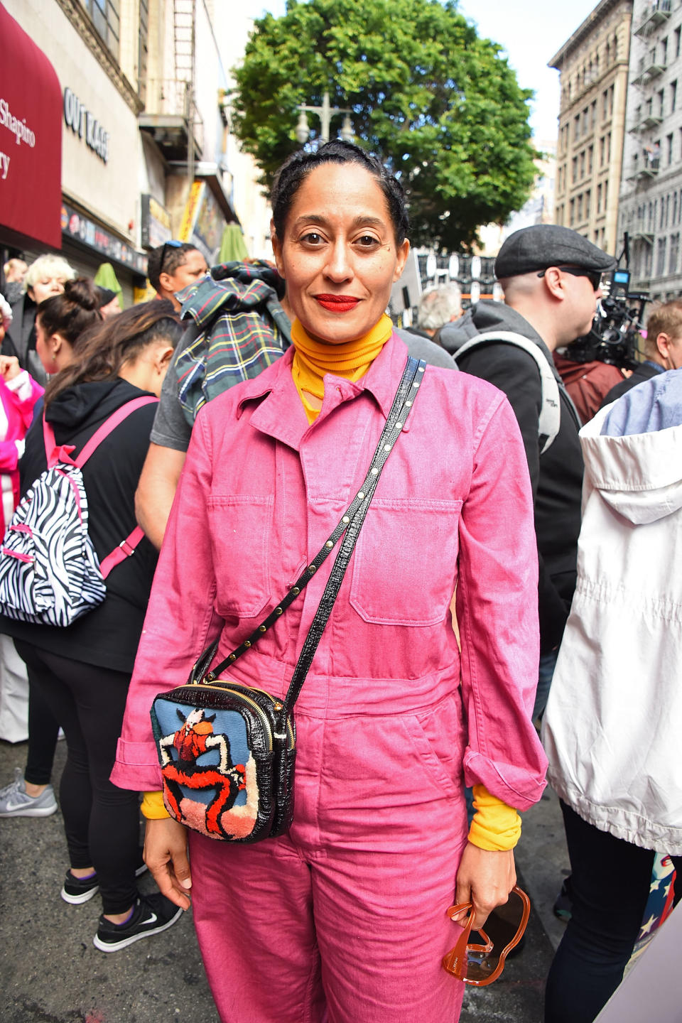 Tracee Ellis Ross attends the Women's March Los Angeles, California.