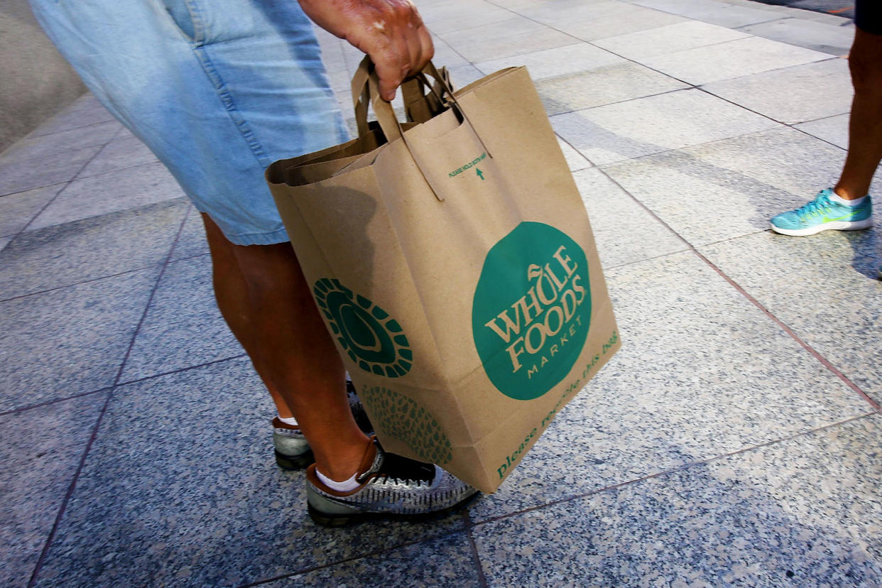 Whole Foods Market bag Joe Raedle/Getty Images