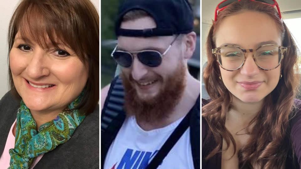 From left, Ramona Schupbach, Jacob Schupbach and Jenna Newcomb - Obtained by CNN