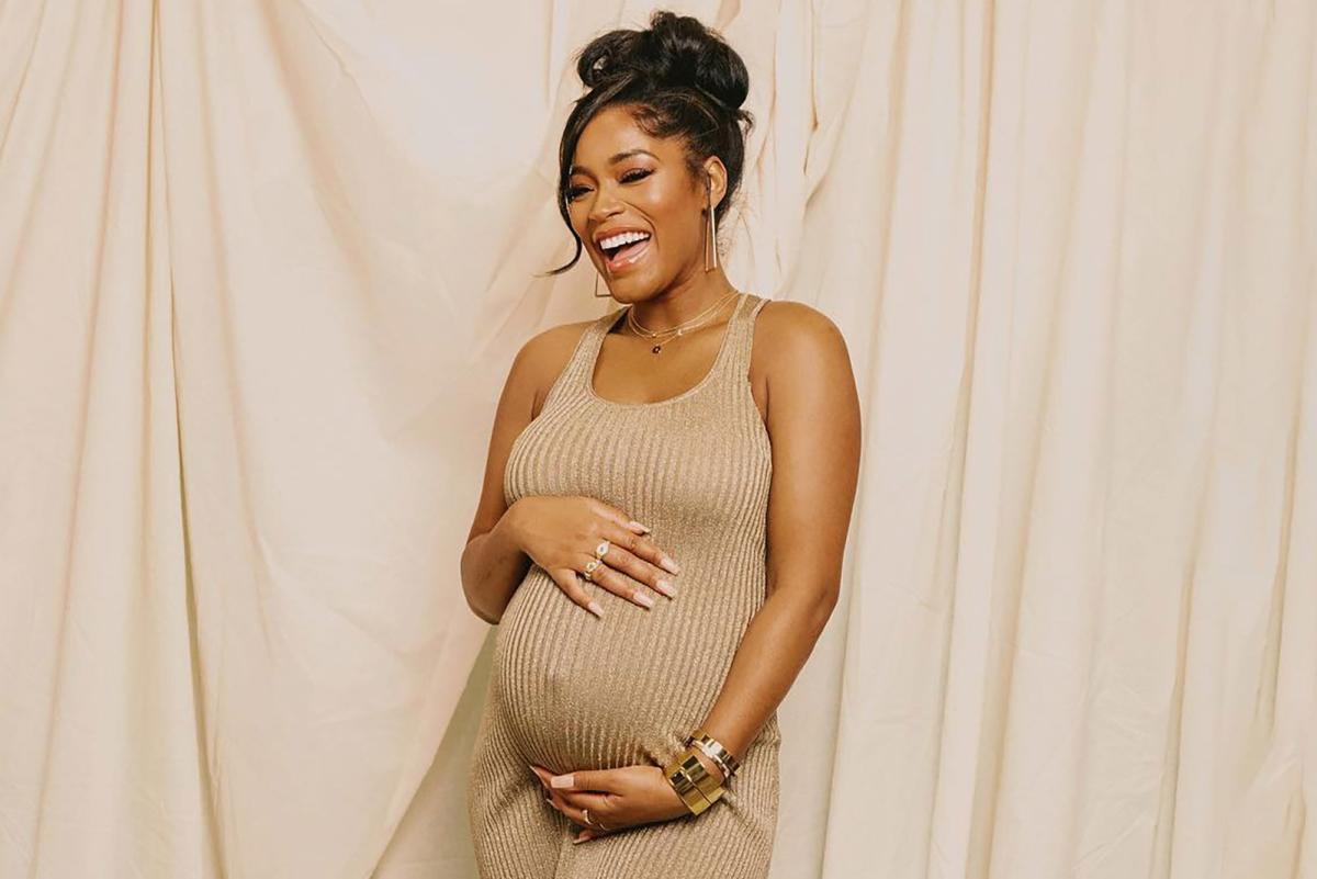 Pregnant Keke Palmer Cradles Her Baby Bump in Maternity Photoshoot Ahead of  Son's Birth