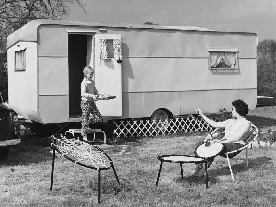 vintage camping 60s