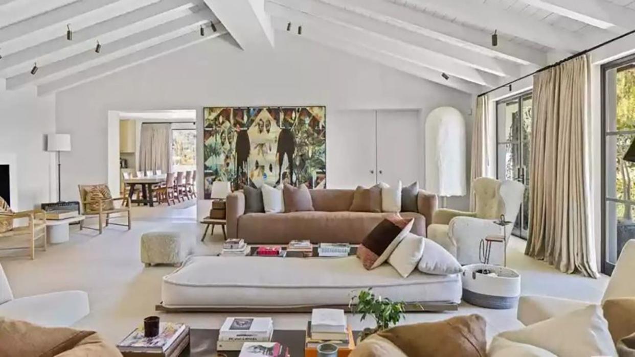 Living room of Adam Levine's home