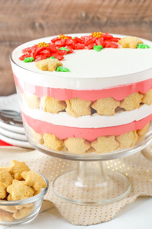 Red Velvet Cheesecake Shortbread Trifle