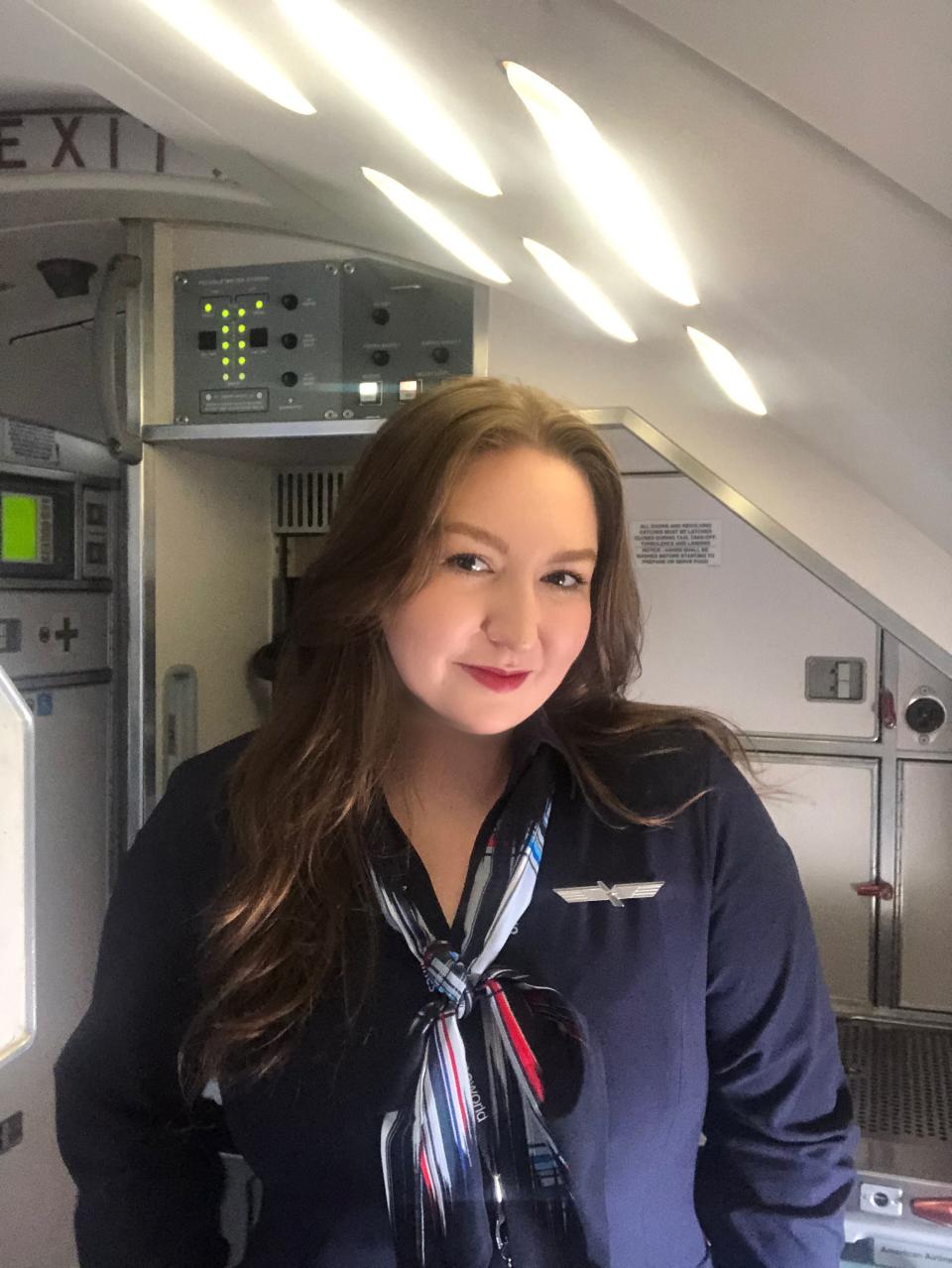 Jayme Johns, a PSA flight attendant.