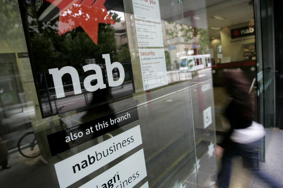 NAB bank. (AAP Image/Raoul Wegat)