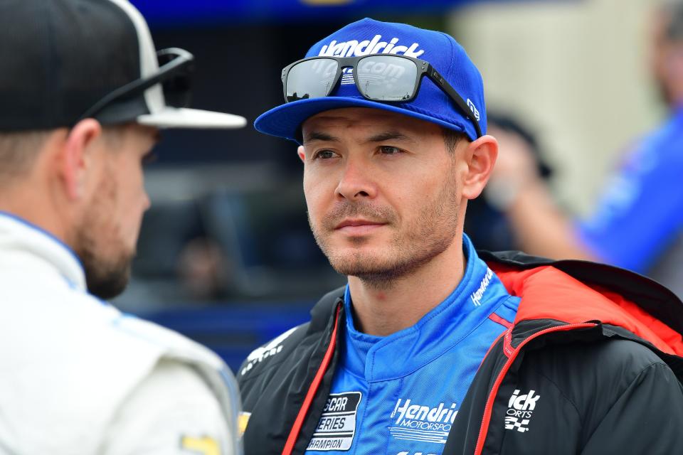 Kyle Larson spent midweek at Indianapolis.