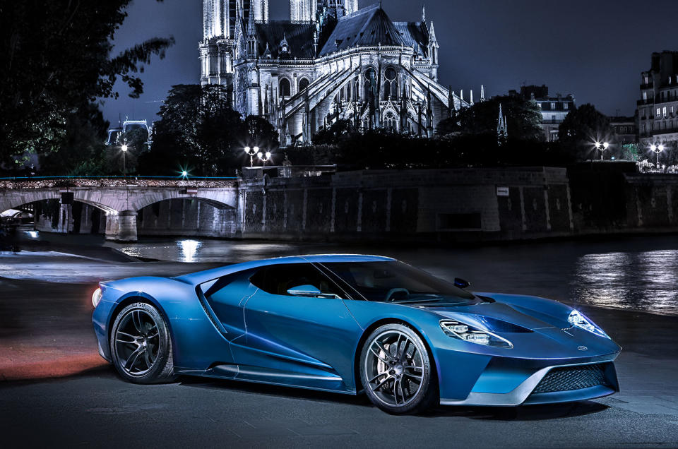 <p>Following up the Ford GT would be no easy task, but Ford aced it with its Mk2, revealed to the world at the Detroit Auto Show in January 2015. This time power came from a twin-turbo 3.5-litre V6, but the attention was really drawn to the luscious and almost impossibly low-slung lines, a design overseen by Chris Svensson, of Ford Ka fame, its flying buttresses perhaps its most dramatic aerodynamic feature.</p>