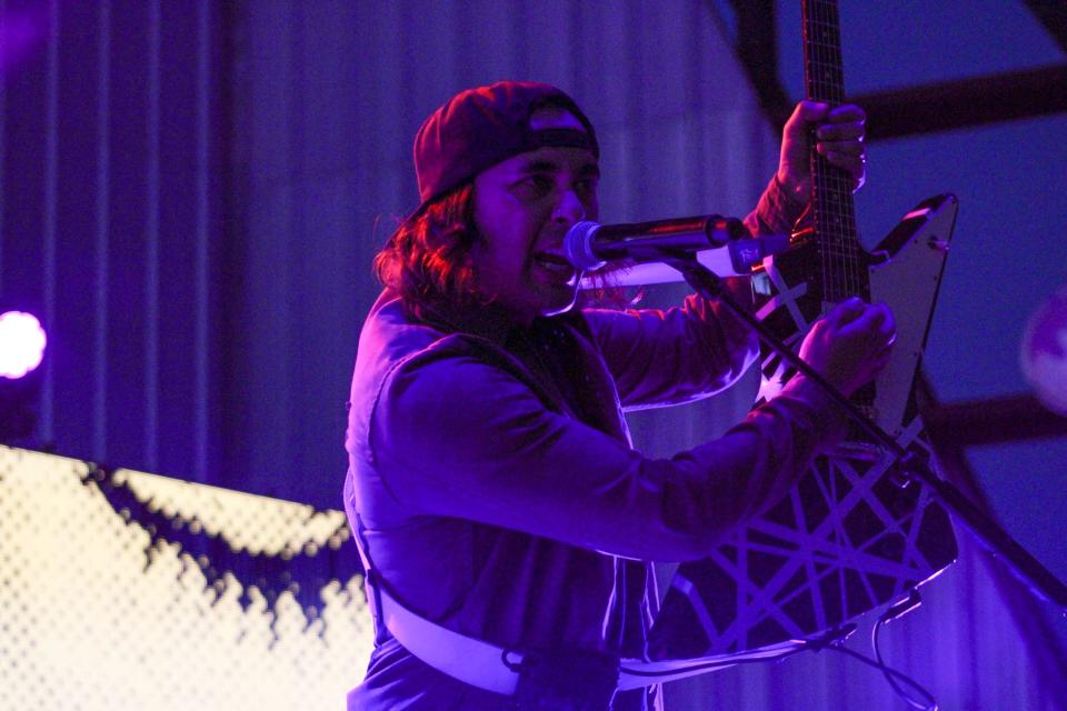 Pierce the Veil performs at the Lonestar Amphitheater on Friday, September 23, 2022.