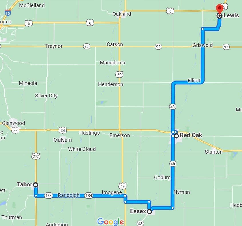 Featured is the bike route for the inaugural Iowa Underground Railroad Ride.