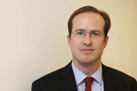 Matthew Elliott, Chief Executive of the of the Vote Leave campaign, poses at their offices in London, Britain, December 17, 2015. REUTERS/Luke MacGregor/Files