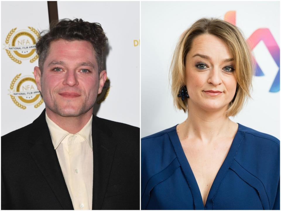 Gavin & Stacey's Mathew Horne and BBC political editor Laura Kuenssberg: Stuart C Wilson/Jeff Spicer/Getty Images