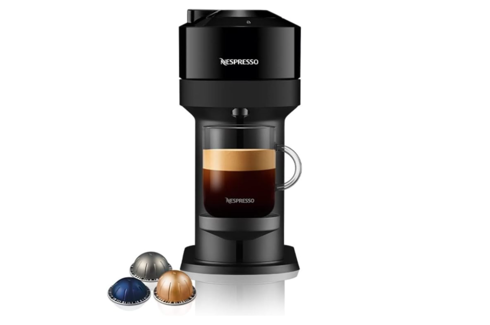 A photo of Nespresso Vertuo Next coffee machine in Glossy Black. (PHOTO: Amazon Singapore)