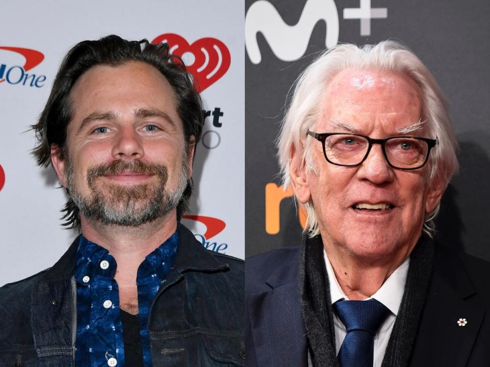 Rider Strong (left) and Donald Sutherland (Getty Images)