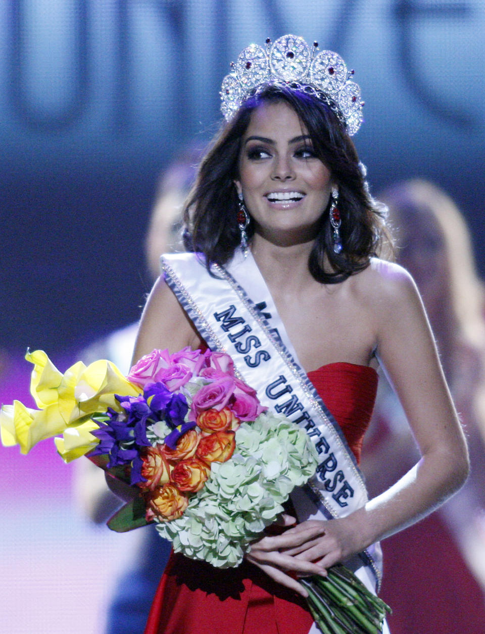 En 2010 la jalisciense Ximena Navarrete repitió la hazaña, cuando la coronaron como Miss Universo en Sao Paulo, Brasil. (AP)