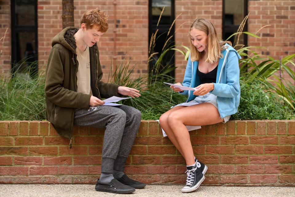 Students get their A-Level results today (Getty)