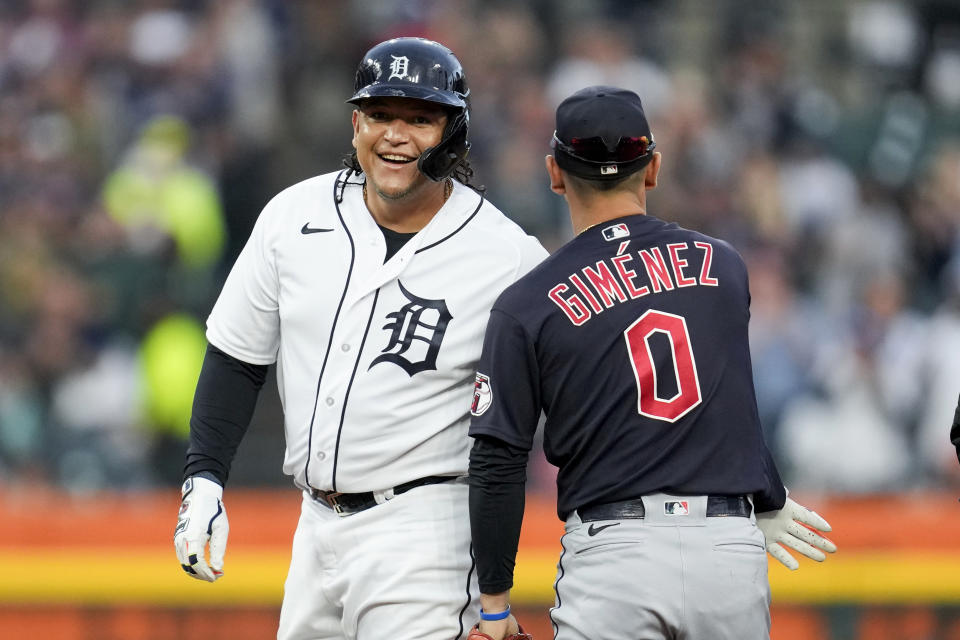 近期底特律老虎擠下克利夫蘭守護者，成為美中第二名的位置。（AP MLB Photo/Paul Sancya）