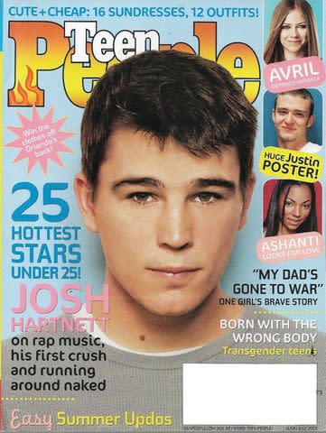 Josh Hartnett on a 2003 Teen PEOPLE cover