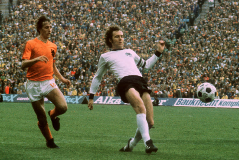 Rarely do the two best players face each other in a World Cup final; they did in 1974, though...