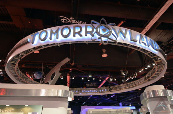The "Tomorrowland" pop-up museum at Disney's D23 Expo gave Disney fans a first look at space memorabilia and other artifacts that inspired the 2014 movie by the same title.