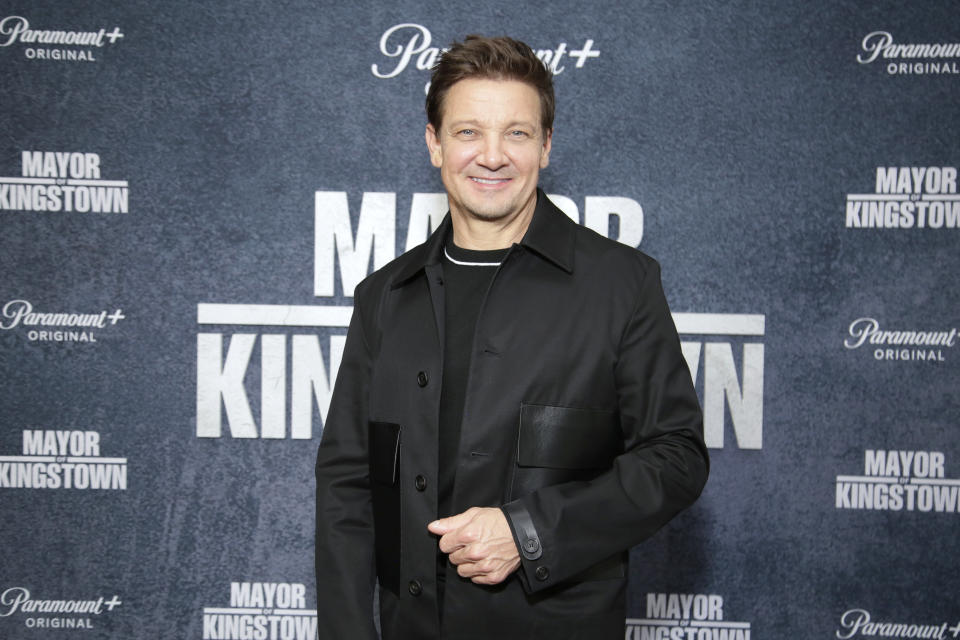 Jeremy Renner attends the Mayor Of Kingstown screening on May 20, 2024 in New York City<span class="copyright">Santiago Felipe—Getty Images for Paramount</span>