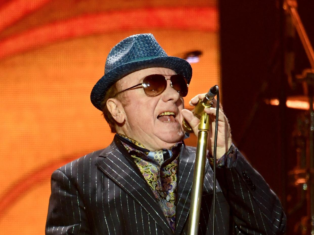 Van Morrison performs during Music For The Marsden 2020 at The O2 Arena on 3 March, 2020 (Gareth Cattermole/Getty Images)