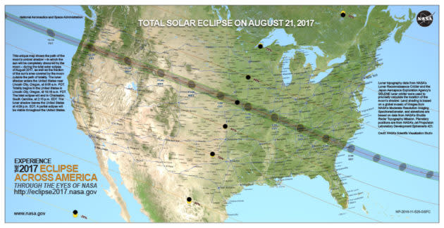 Eclipse map