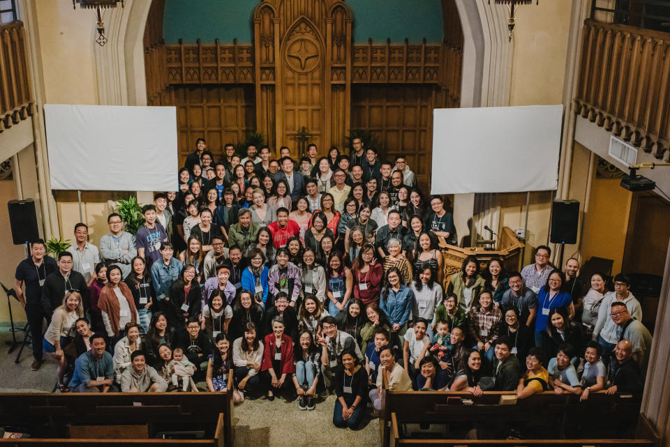 Participants pose for a group photo during&nbsp;the second PAAC conference. (Photo: <a href="http://www.ayatsato.com/" target="_blank">Aya Tiffany Sato</a>)