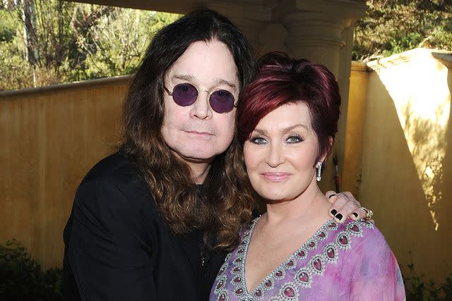 <p>Michael Kovac/WireImage</p> Ozzy Osbourne and Sharon Osbourne in Beverly Hills in July 2011