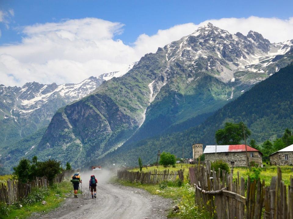 Cholashi village, Zemo Svaneti region, Caucasus mountain, Georgia