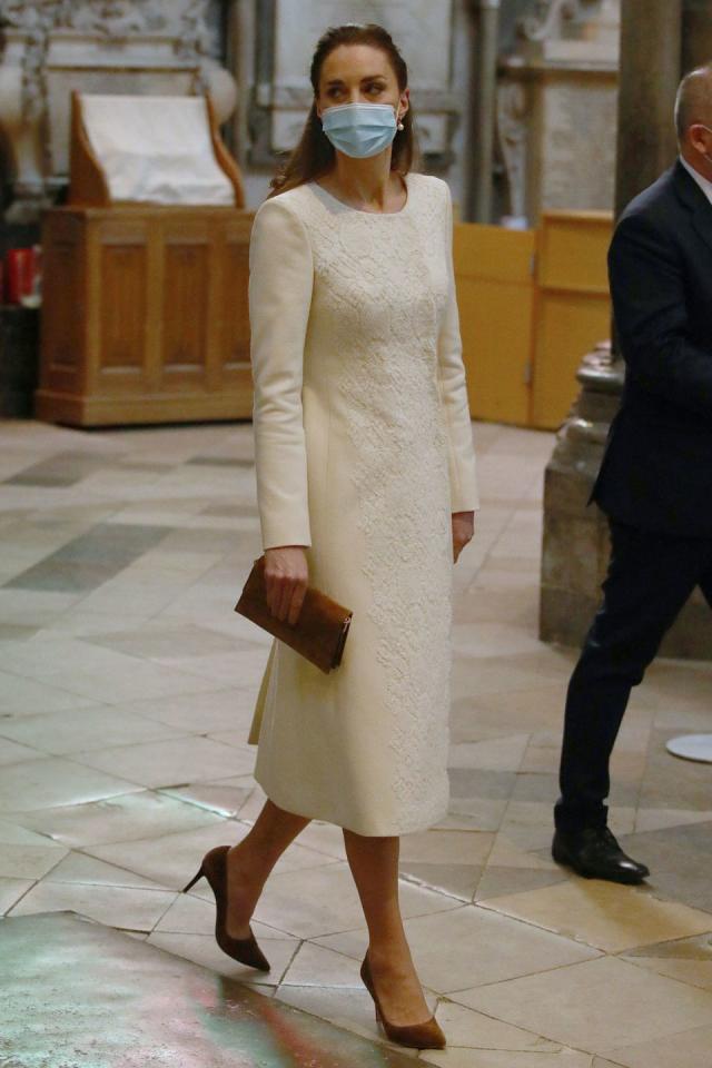 Kate Middleton Wears Another Catherine Walker Coat Dress For