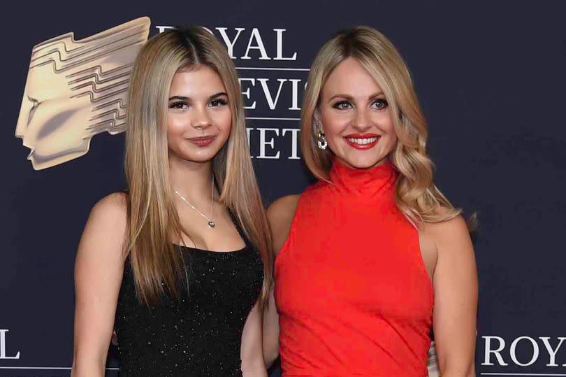 Tina O'Brien and Daughter Scarlett Thomas at the RTS Awards in Manchester