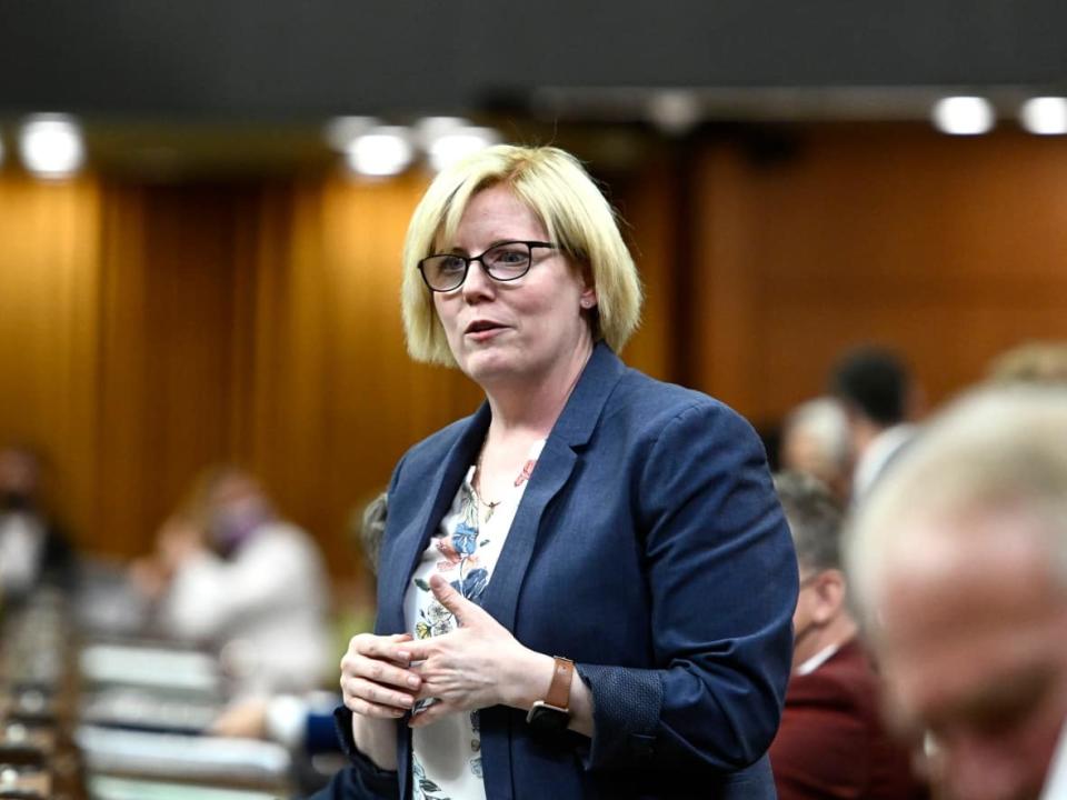 Minister of Employment, Workforce Development and Disability Inclusion Carla Qualtrough says the new remission order will help students being asked to pay back CERB benefits (THE CANADIAN PRESS) (Justin Tang/The Canadian Press - image credit)